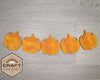 Pumpkin Bunting Banner Craft Kit for Adults #2962 - Multiple Sizes Available - Unfinished Wood Cutout Shapes
