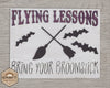 Flying Lessons Witch Halloween Decor Craft Kit DIY Paint kit #2913 - Multiple Sizes Available - Unfinished Wood Cutout Shapes